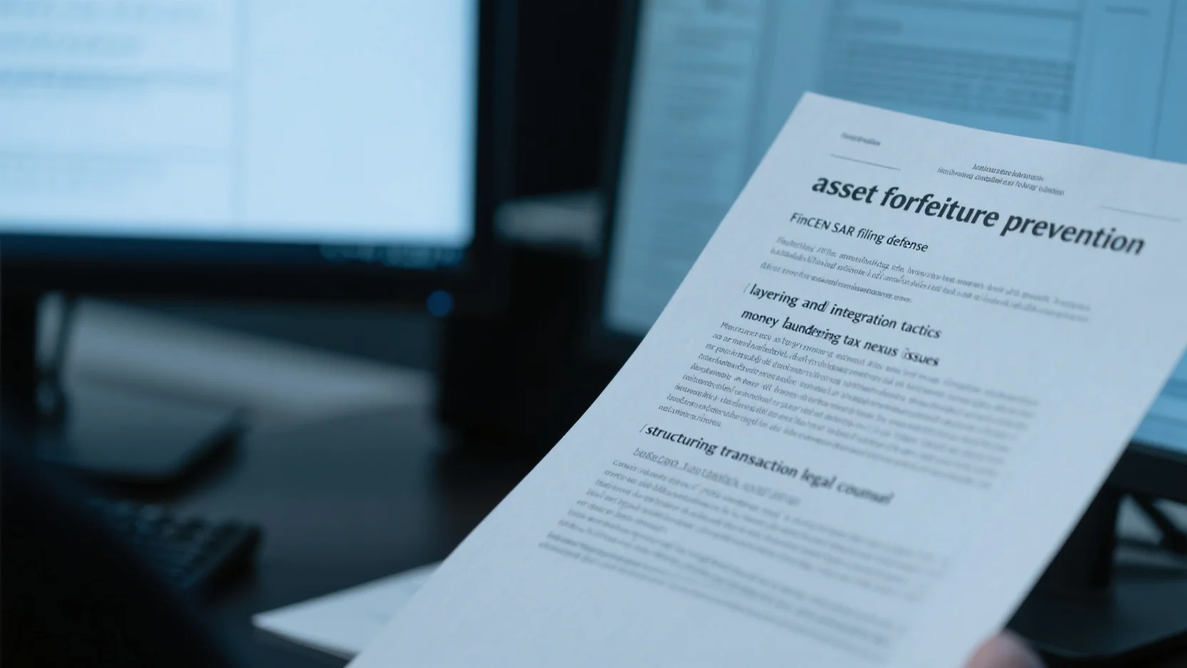 Comprehensive Guide to Money Laundering Tax Nexus, FinCEN SAR Defense, Tactics, Asset Forfeiture, and Structuring Transaction Legal Counsel