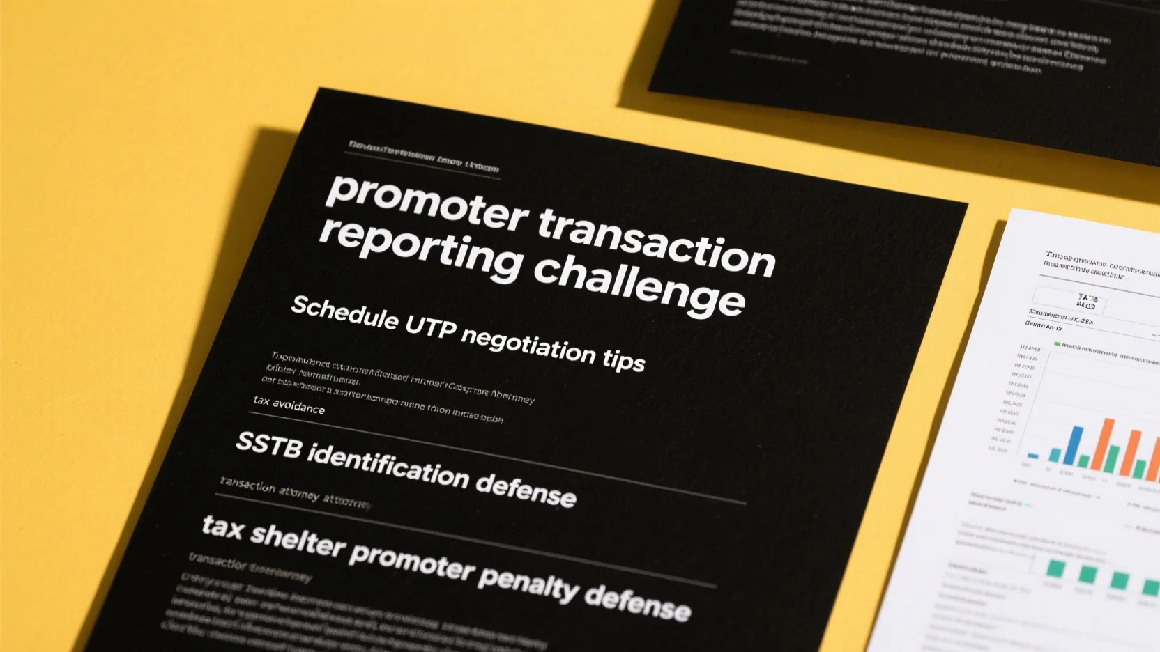Comprehensive Guide: Tax Shelter Promoter Penalty Defense, Reporting Challenges, and More with Expert Attorneys