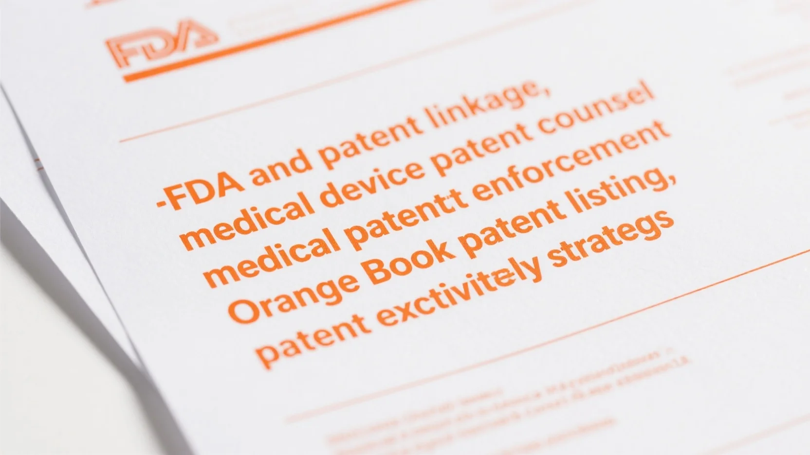 Medical Device Patent Counsel: Navigating FDA Linkage, Exclusivity, Listings, and Enforcement